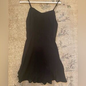 Black mini dress for summer